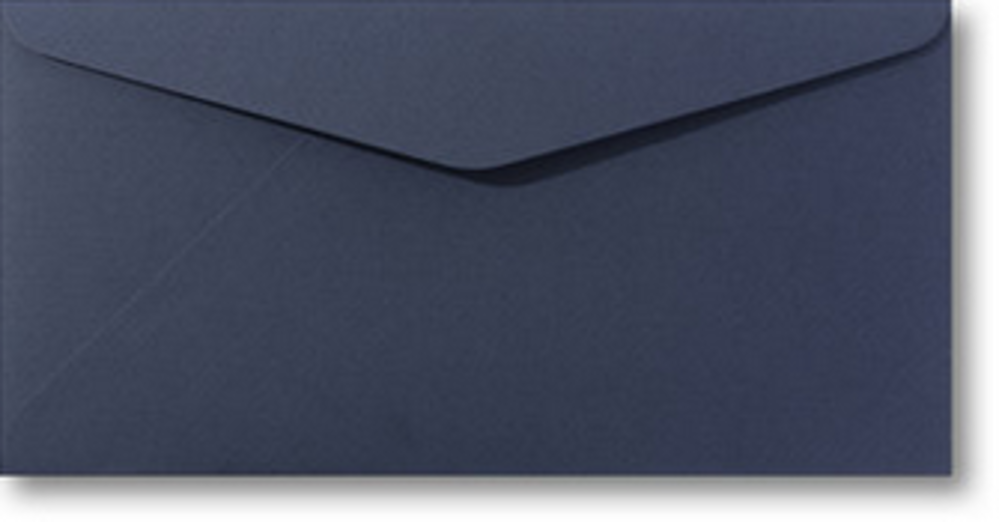 Envelop 11 x 22 cm klassiek marineblauw