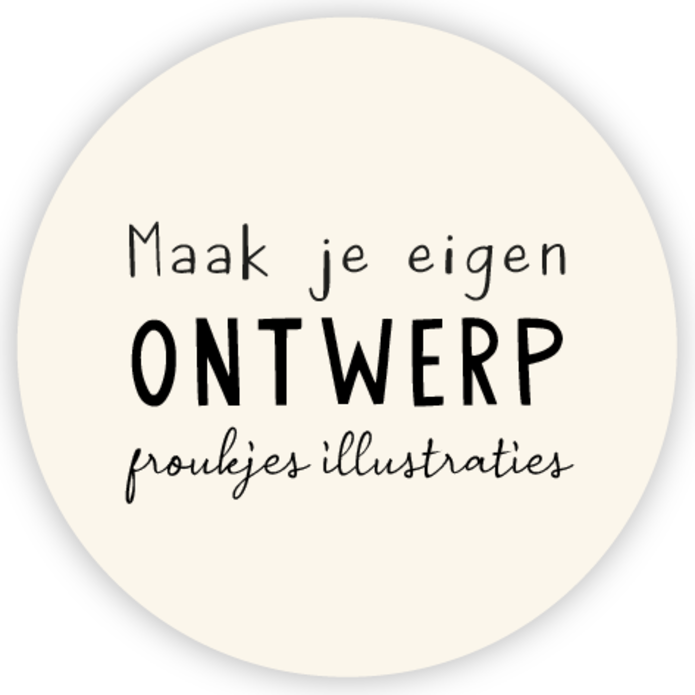 Sluitsticker zelf maken - Froukjes illustraties