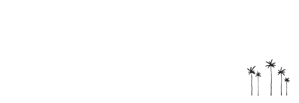 Adresetiket mini palmboompjes