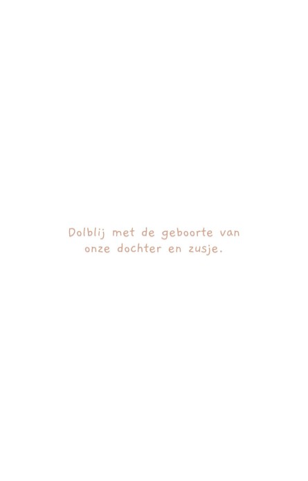 Geboortekaartje Joosje gansjes familie dubbel - Froukje den Nijs