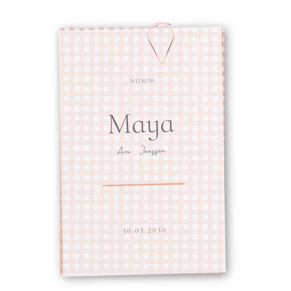 Geboortekaartje konijntje Maya - Sofi Grace