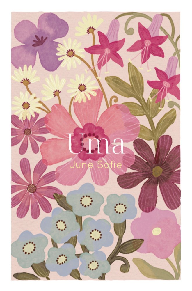 Geboortekaartje Uma waterverf bloemen - Froukje den Nijs