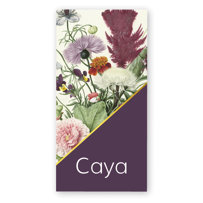 Geboortekaartje botanische bloemen print Caya