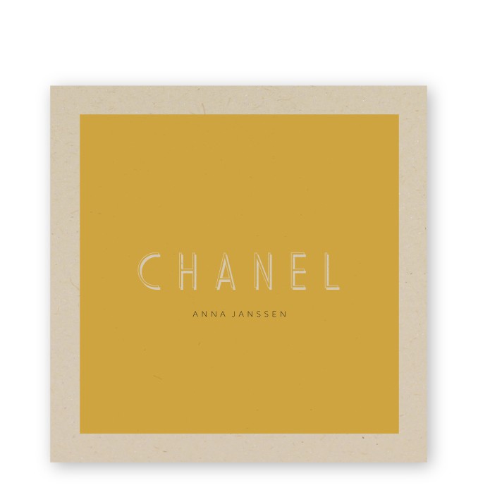 Geboortekaartje duurzaam Chanel
