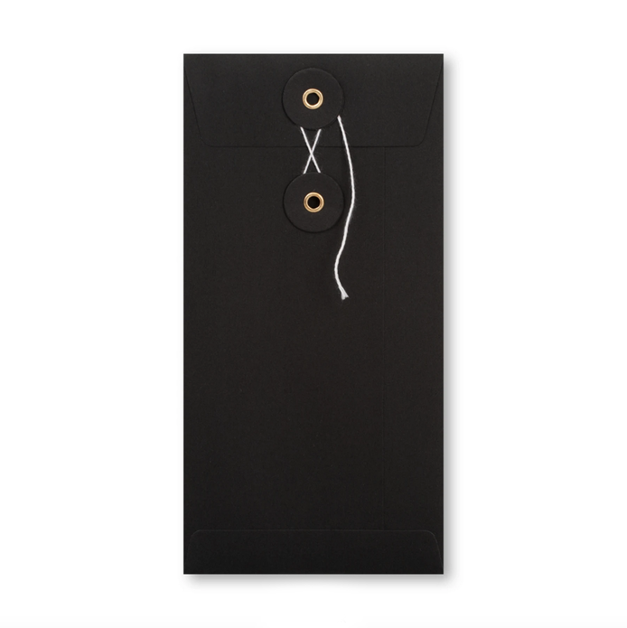 Enveloppen 11 x 22 cm Japanse sluiting zwart