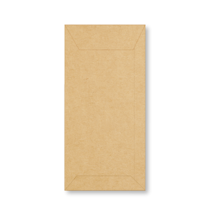 Enveloppen 11 x 22 cm kraft korte klep