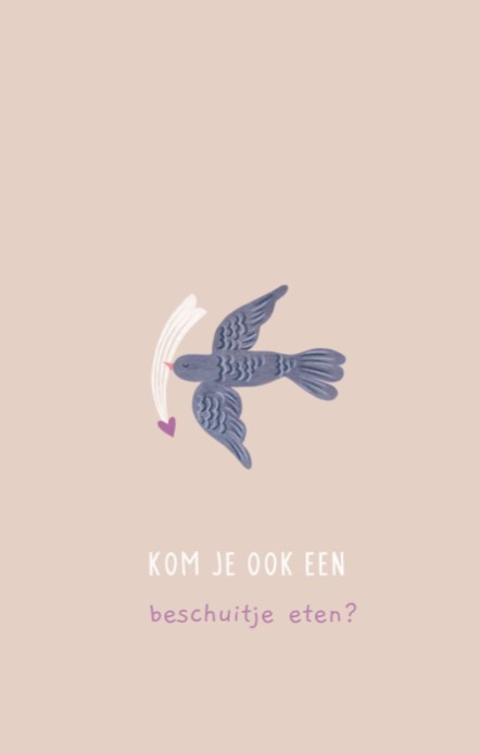 Mini Kraamkaartje Vogeltje - Staand