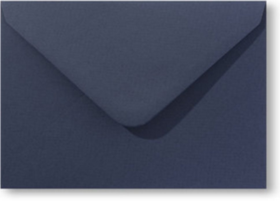 Envelop 12 x 18 cm op bestelling klassiek marineblauw voor