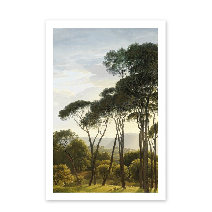 Poster Parasoldennen landschap