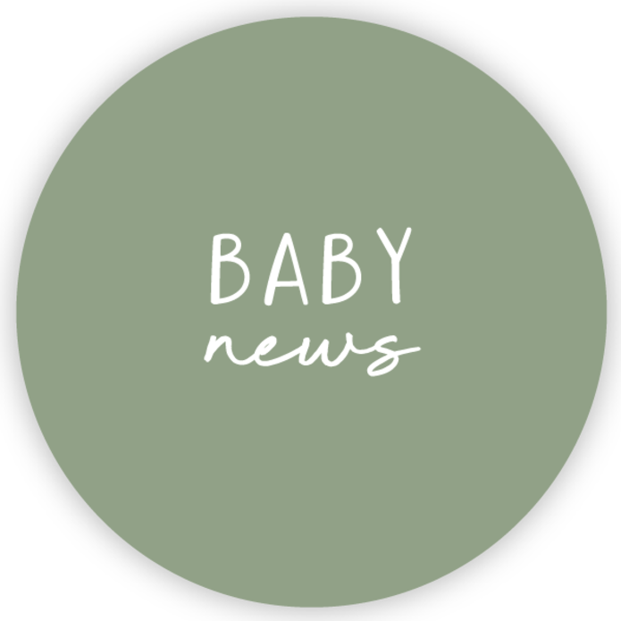 Sluitsticker Baby news groen