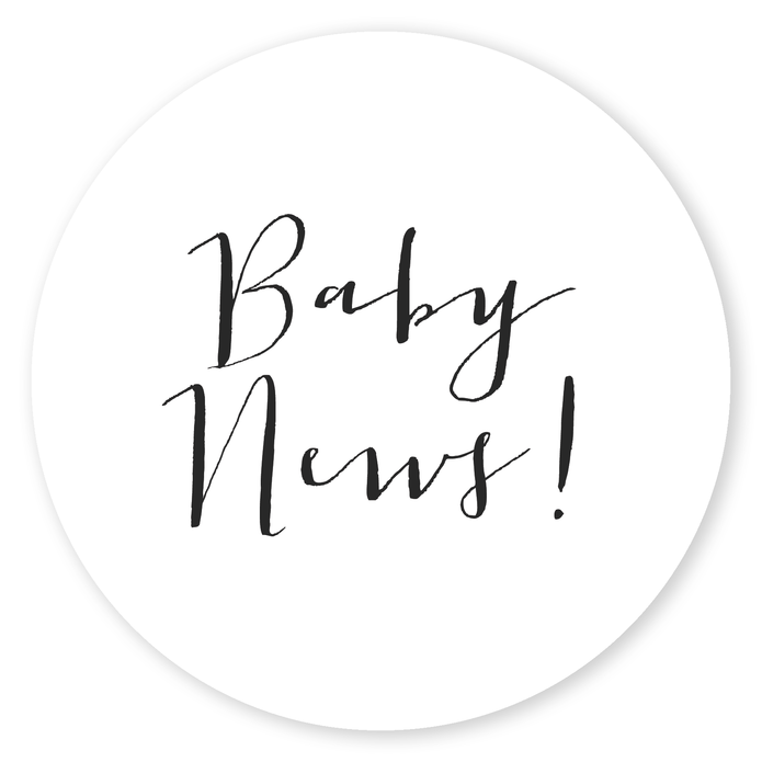 Sluitsticker baby news voor