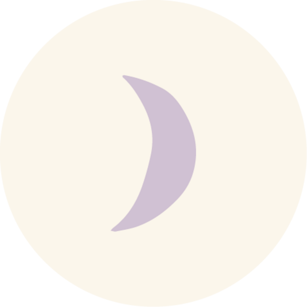 Sluitsticker maantje lila