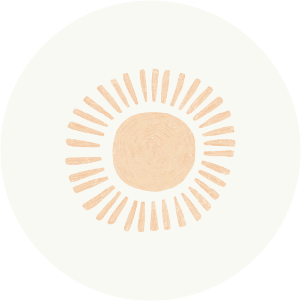 Sluitsticker zonnetje geel