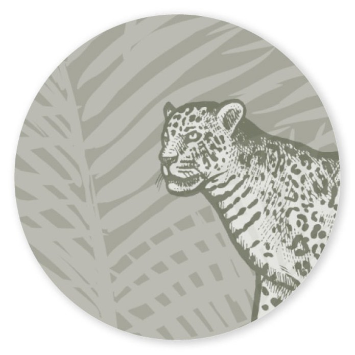 Sluitsticker botanisch jaguar Moss voor