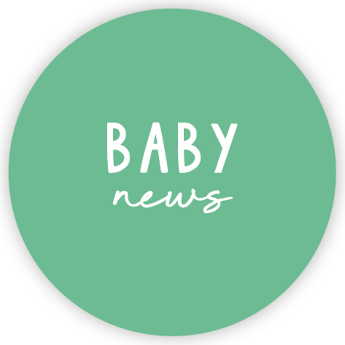 Sluitsticker baby news groen