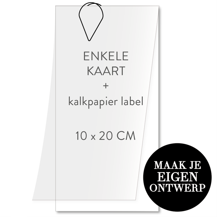 Zelf maken - kalkpapier labels langwerpig