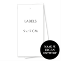 9 x 17 cm labels wit papier