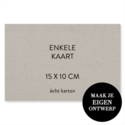 eigen ontwerp grijs karton 15 x 10