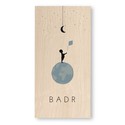 Geboortekaart-hout-wereldbol-badr
