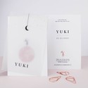 Geboortekaartje kalkpapier wereldbol Yuki