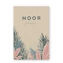 Geboortekaartje-duurzaam-naturel-kraft-jungle-botanisch-noor