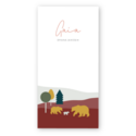 geboortekaartje-meisje-ijsbeer-landschap-gaia-langwerpig