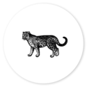 Sluitsticker getekende jaguar voor