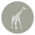 Sluitsticker giraffe groen voor