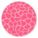 Sluitsticker giraffe print roze voor