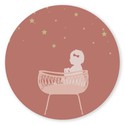 Sluitsticker rotan wiegje Sissey voor