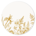 Sluitsticker wilde bloemen Kamiel geel