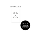 zelf maken visitekaartje staand