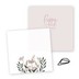 Geboortekaartje kalkpapier labels Poppy