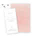 Geboortekaartje klembord waterverf roze Lenya