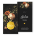 Geboortekaartje vintage bloemen schilderij Juliet