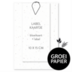 Zelf maken - 10 x 15 cm labels met paperclip - groeipapier