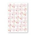 Sluitstickers op vel terrazzo roze