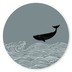Sluitsticker walvis Darrel