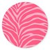 Sluitsticker zebraprint roze