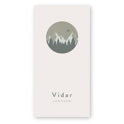 Geboortekaart-bergen-vidar