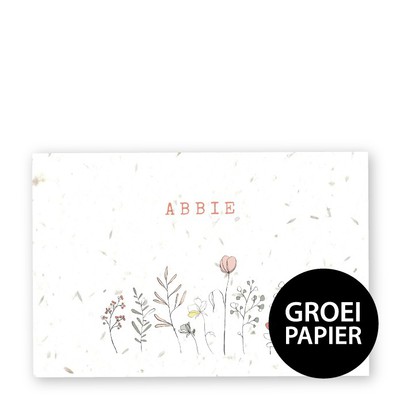Geboortekaarte-abbie-15-x-10-cm-groeipapier
