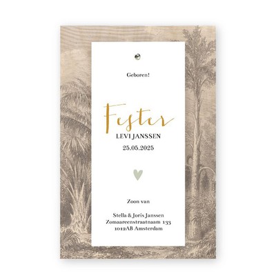 Geboortekaart-hout-label-jungle-fester