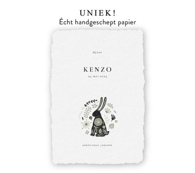 geboortekaartje-handgeschept-papier-folklore-kenzo