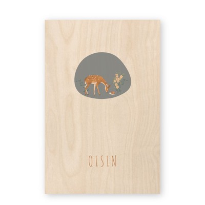 Geboortekaartje-hout-hertje-oisin