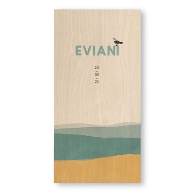 geboortekaartje-hout-waterverf-zee-eviani
