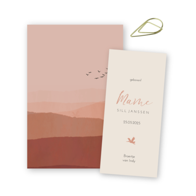 geboortekaartje-labels-landschap-bergen-mame