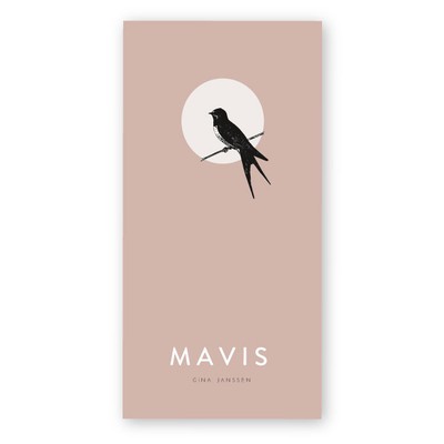 geboortekaartje-langwerpig-zwaluw-roze-cirkels-mavis