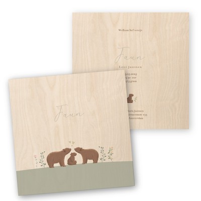 geboortekaartjes-hout-lieve-beertjes-faun