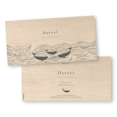 Geboortekaartjes-hout-walvis-darrel