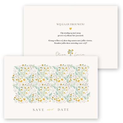 Save-the-date-kaarten-bloemetjes-patroon15-x-10-cm